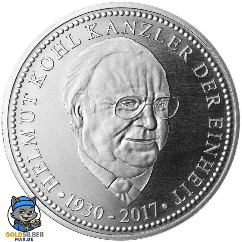 Silber Helmut Kohl  Kanzler der Einheit