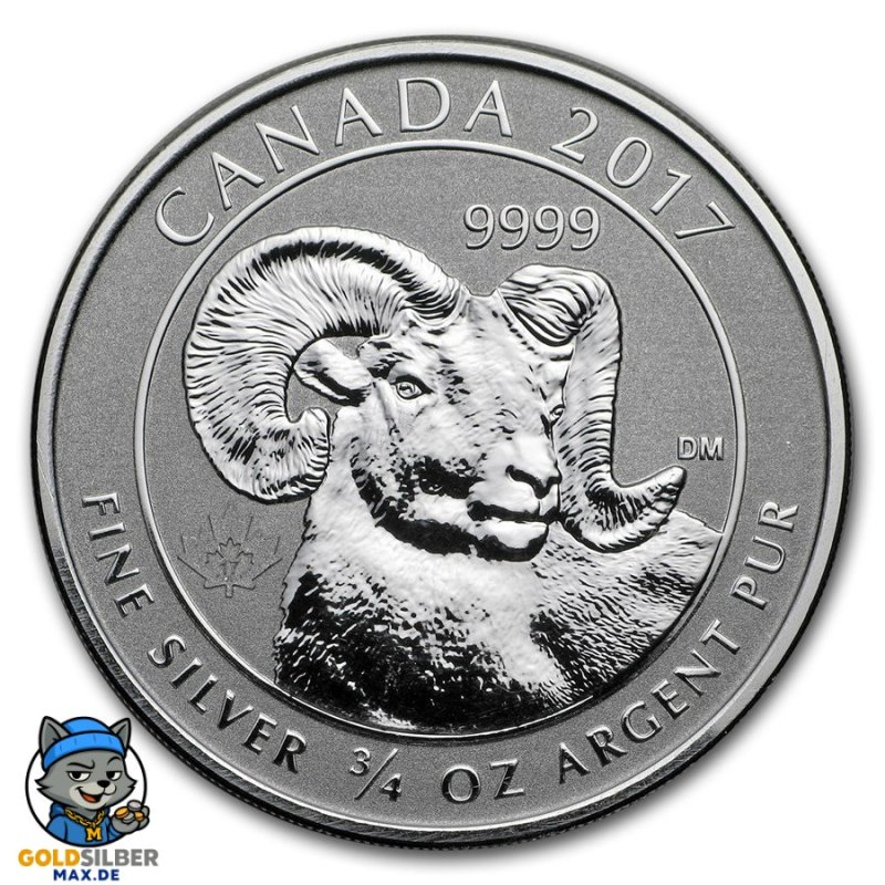 Canada  2017 3/4 oz Unze Silber Silbermünze 