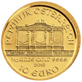 1/10 oz  Wiener Philharmoniker Gold 2015
