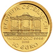 1/10 oz  Wiener Philharmoniker Gold 2015