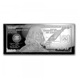 4 oz Silber Barren  PP  Box 100$ Bill 2017