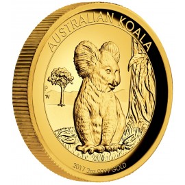 2 oz Koala Gold 2017 High Relief