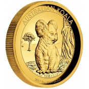 2 oz Koala Gold 2017 High Relief