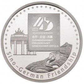        2 x 1 oz Silber 45 Jahre Deutsch-Chinesische Freundschaft 2017