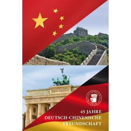 Kupfer Medaille versilber 45 Jahre Chinesische deutsche freundschaft