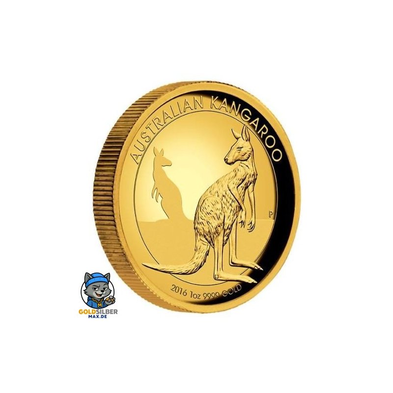 1 Unze Gold Australischer Känguru 2016 PP High Relief