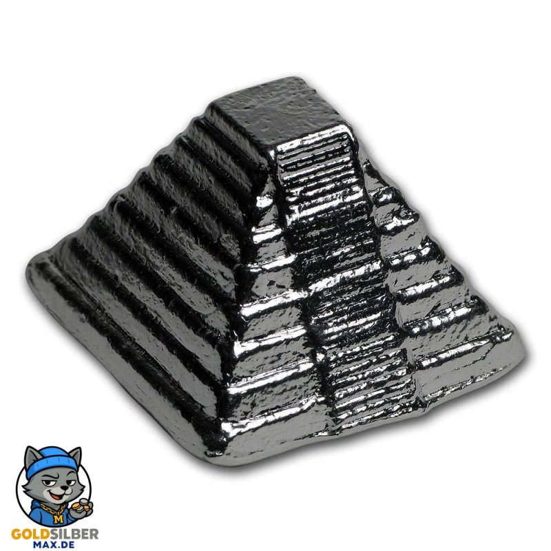 5 Unzen Silber 999 Handgegossene  Chichen Itza Aztec  Pyramid Pyramide