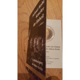 Silber Medaille  Helmut Kohl  Kanzler der Einheit vergoldet