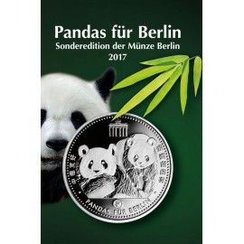 Silber Medaille  Pandas für Berlin im Blister