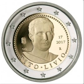  2 Euro Titus Livius Münze 2017 PP Gedenkmünze  Italien im Etui mit Zertifikat