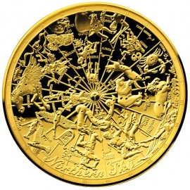 1 Unze oz Gold Goldmünze Südlicher Sternenhimmel gewölbte Goldmünze Southern Sky Proof 