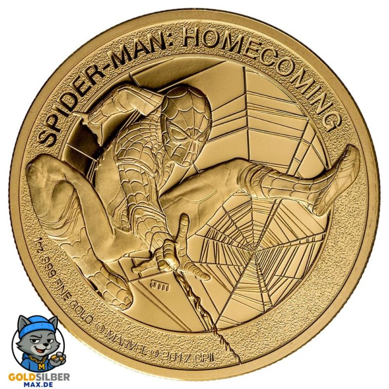 1 Unze  oz Gold  Spider-Man™ - Homecoming PP 2017