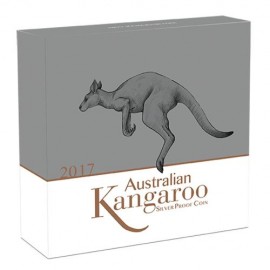 1kg Silber Känguri Kangaroo  2017 PP Box