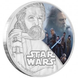 1 Unze oz Silber The Last Jedi- Luke Skywalker Star Wars Niue Box PP