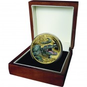 1 Unze Gold Salzwasserkrokodil 2017 Serie Bemerkenswerte Reptilien Niue