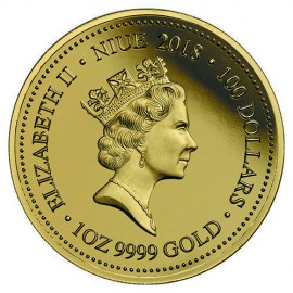 1 Unze Gold Goldmünze Süßwasserkrokodil  Niue