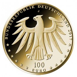 1/2 Unze Gold 100 Euro Gold 2017 - Luthergedenkstätten Eisleben und Wittenberg  Unesco Weltkulturerbe