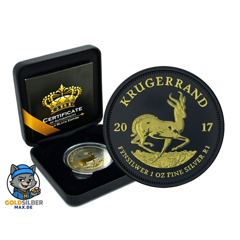 1 Unze Silber Krügerrand 2017    Black Empire