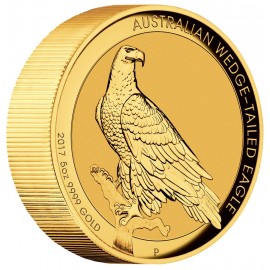 5 Unze Gold Wedge-Tailed Eagle PP High Relief  mit Box 2018