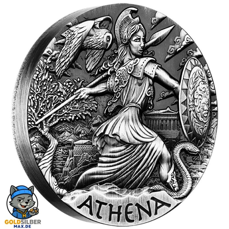 2 Unzen Silber Athena PP Godesses of Olympus