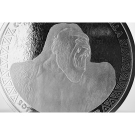 1 kg Silber Kongo Silberrücken Gorilla