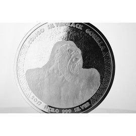 1 kg Silber Kongo Silberrücken Gorilla