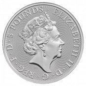 2 Unzen Silber Queens Beasts Unicorn Einhorn 2017 High Relief