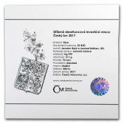 10 Unze Silber 25 $ Dollar Czech Lion - Tschechischer Löwe Niue Island 2017