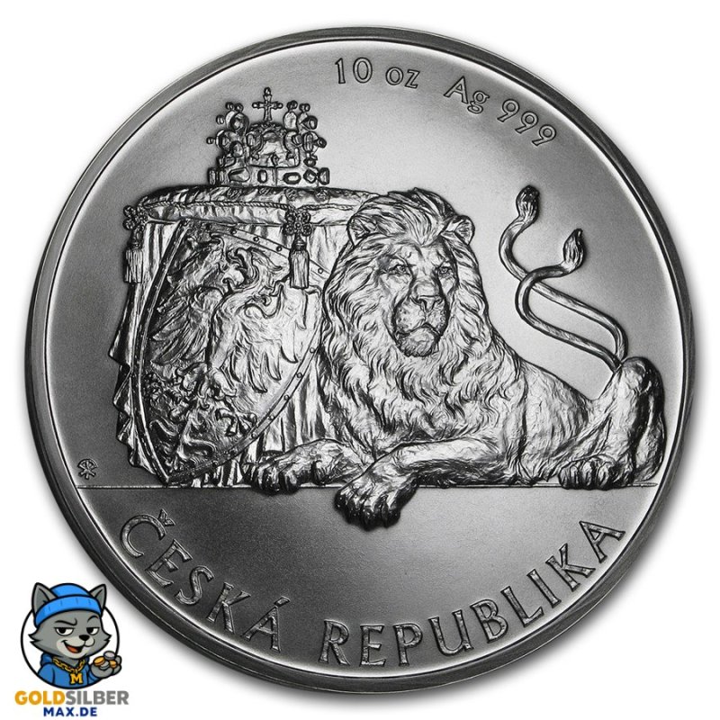 10 Unzen Queens Beasts Silber Lion