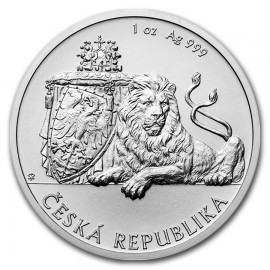 1 Unze Silber 1 $ Dollar Czech Lion - Tschechischer Löwe Niue Island 2017