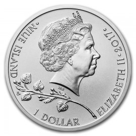 1 Unze Silber 1 $ Dollar Czech Lion - Tschechischer Löwe Niue Island 2017
