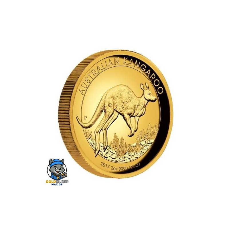 2 Unzen oz Gold 200 AUD Känguru High Relief PP 2017 - 