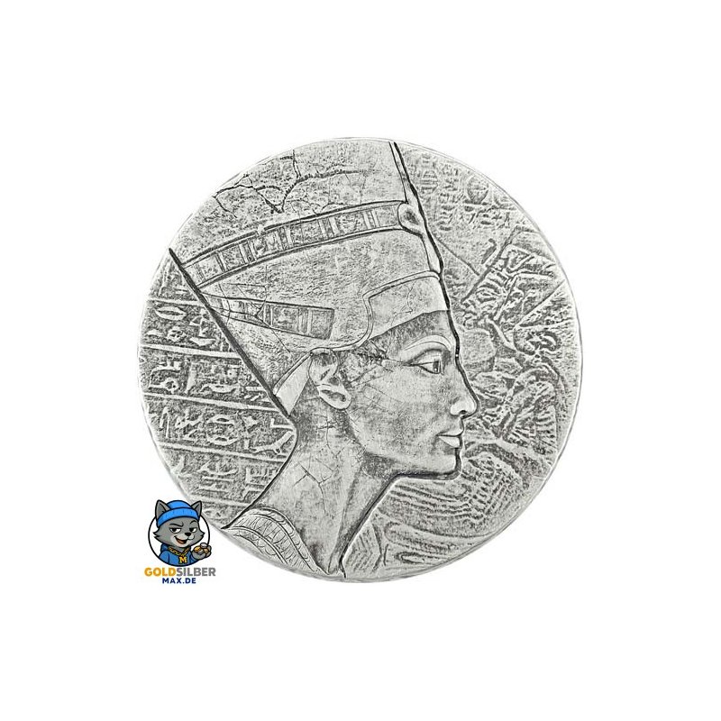 5 Unzen Silber Tschad King Tut 2016 Ägyptische Relikien nefertiti