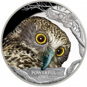 1 Unze Silber  Endangered & Extinct Eule 2018