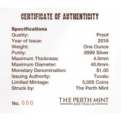 1 Unze Silber Silbermünze Green Golden Bell Frog  Perth Mint Tuvalu