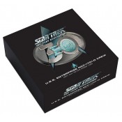 2 Unzen Silber   STAR TREK™ - FIVE CAPTAINS - 2 OZ  MÜNZE LEUCHTET IM DUNKELN