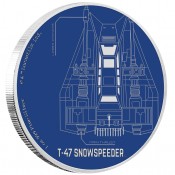 1 Unze Silber Snowspeeder  Star Wars Ships Niue