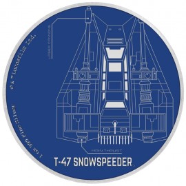 1 Unzen Silber Silbermünze snow speeder  Star Wars ships Niue