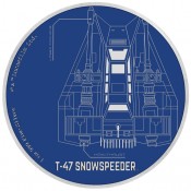 1 Unzen Silber Silbermünze snow speeder  Star Wars ships Niue