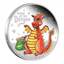 1/2 Unze Silber Baby Dragon Perth Mint PP