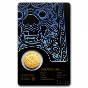 1/10 oz Unze  Gold Südkorea South Korea Chiwoo Cheonwang 2017 Blister Schwarz