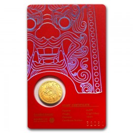 1/10 oz Unze  Gold Südkorea South Korea Chiwoo Cheonwang 2017 Blister Schwarz