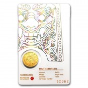 1/10 oz Unze  Gold Südkorea South Korea Chiwoo Cheonwang 2017 Blister Schwarz