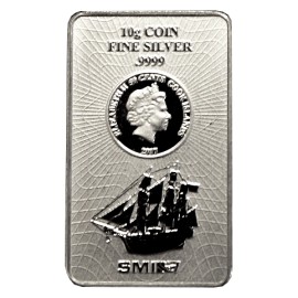 10 g  Silber Cook Islands Münzbarren Neues Design