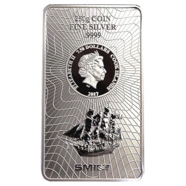 250  g Silber Cook Islands Münzbarren Neues Design