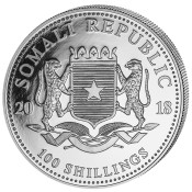 1 Unze Silber Silbermünze Somalia Elefant 2016 Teilvergoldet Gilded