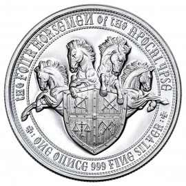 1 Unze Silber Round Provident red Horse of Conquest 1 oz Silver Round | Four Horsemen of the Apocalypse