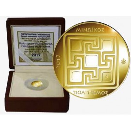 1 g Gold  Griechenland 50 Euro 2017 PP Minoische Zivilisation 999,9er 