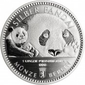 1 Unze Silber Medaille Pandas für Berlin 2018