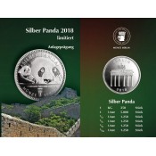 1 Unze Silber Medaille Pandas für Berlin 2018